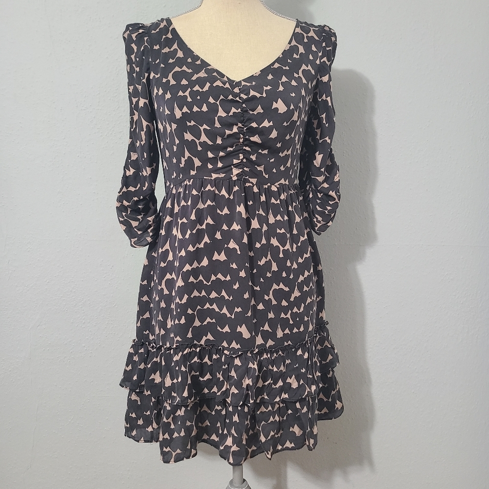 Juicy Couture Ruched Sweetheart‎ Silk Dress Size 2